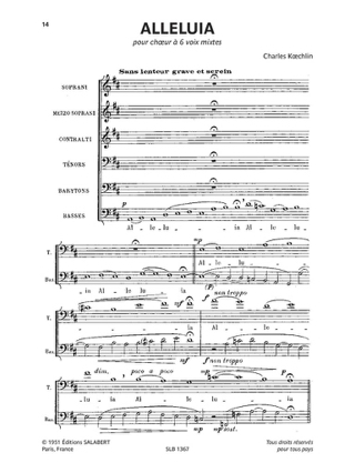 Musique sacrée du 20ème siècle - Partition - Chœur